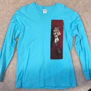 Supreme Mike Hill Snake Trap Aqua Long Sleeve